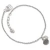 Silver Shells Anklet -Fashion Accessories Store silver shells anklet silver pearl 0