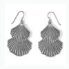 Silver Shells Two Tier French Wire Earrings -Fashion Accessories Store silver shells two tier french wire earrings silver 0 56d7a3b2 b623 49c2 9821 7d58bf16b142