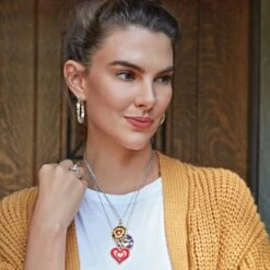 Simply Charming Dignity Necklace -Fashion Accessories Store simply charming dignity necklace gold blue 3