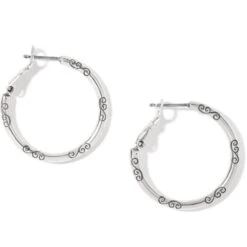 Small Hoop Charm Earrings -Fashion Accessories Store small hoop charm earrings silver 0 cfdd4088 5251 486b 96aa cbbf6fdd55dc