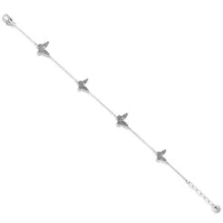 Solstice Butterfly Anklet -Fashion Accessories Store solstice butterfly anklet silver 1