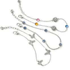 Solstice Butterfly Anklet -Fashion Accessories Store solstice butterfly anklet silver 2