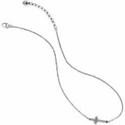 Starry Night Cross Necklace -Fashion Accessories Store starry night cross necklace silver 2