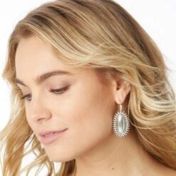 Telluride Leverback Earrings -Fashion Accessories Store telluride leverback earrings silver 2