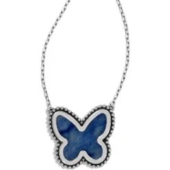 Twinkle Volar Necklace -Fashion Accessories Store twinkle volar necklace silver blue 1