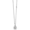 Voyage Mini Compass Necklace -Fashion Accessories Store voyage mini compass necklace silver 0